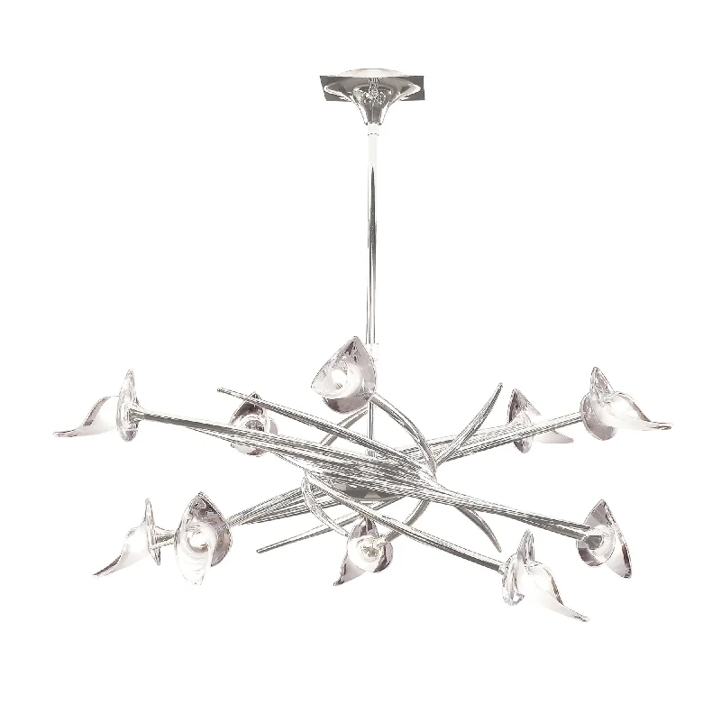 Modern Crystal Chandeliers for Contemporary HomesMantra M0312 Flavia 10 Light Chrome Modern Crystal Chandeliers for Contemporary HomesMantra M0312 Flavia 10 Light Chrome