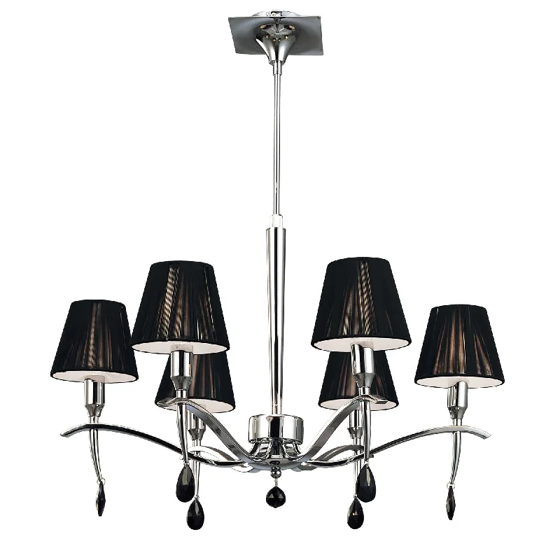 Mini Chandeliers for Adding Charm to Small SpacesMantra M0342 Siena Telescopic Pendant 6 Light Mini Chandeliers for Adding Charm to Small SpacesMantra M0342 Siena Telescopic Pendant 6 Light