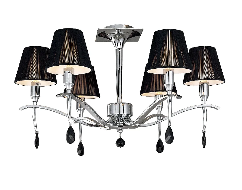 Chandeliers with Sputnik - Style Design for a Futuristic VibeMantra M0344 Siena Semi Ceiling 6 Light