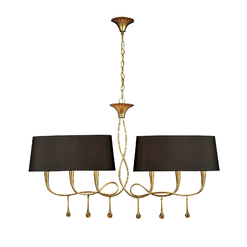 Chandeliers with Sputnik - Style Design for a Futuristic VibeMantra M0541/BS Paola Pendant 2 Arm 6 Light Gold Painted Chandeliers with Sputnik - Style Design for a Futuristic VibeMantra M0541/BS Paola Pendant 2 Arm 6 Light Gold Painted