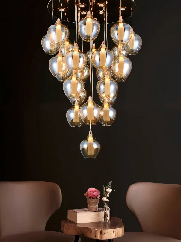Chandeliers with Clear Crystal for a Sparkling EffectMarcel 25-Lamp Chandelier