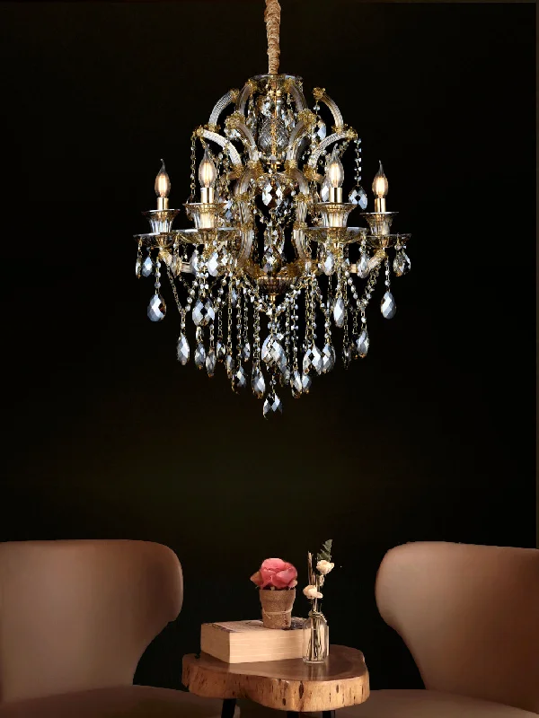 Minimalist Chandeliers for Sleek and Simple InteriorsMaria Amber 6-Lamp Chandelier Minimalist Chandeliers for Sleek and Simple InteriorsMaria Amber 6-Lamp Chandelier