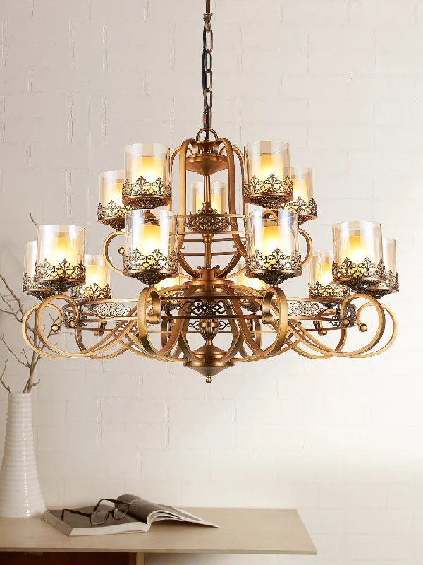 Chandeliers for Low Ceilings to Avoid OvercrowdingMarville 10+5 Lamp Chandelier