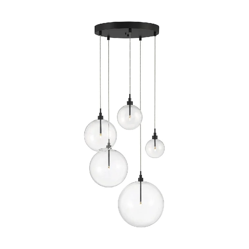 Chandeliers with Metal Frames in Gold FinishMorgan Multi-drop Pendant