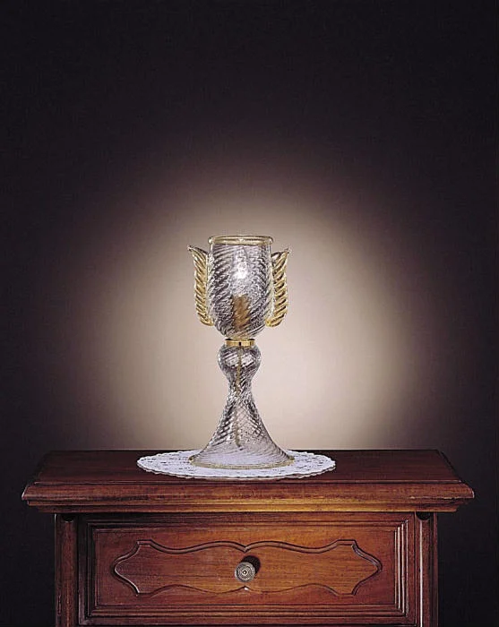 Chandeliers with Adjustable Arms for Directional LightingMurano Glass Table Lamp With Decorative 'Morises' Chandeliers with Adjustable Arms for Directional LightingMurano Glass Table Lamp With Decorative 'Morises'