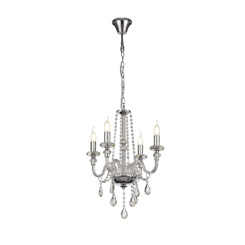 Modern Crystal Chandeliers for Contemporary HomesNelson Lighting NL74199 Glastonbury Chandelier Pendant 4 Light Polished Chrome/Clear Glass/Crystal Modern Crystal Chandeliers for Contemporary HomesNelson Lighting NL74199 Glastonbury Chandelier Pendant 4 Light Polished Chrome/Clear Glass/Crystal