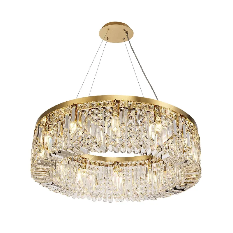 Industrial Iron Chandeliers for Loft - Inspired SpacesNelson Lighting NL78179 Zian 80cm Round Pendant Chandelier 12 Light Gold/Crystal Industrial Iron Chandeliers for Loft - Inspired SpacesNelson Lighting NL78179 Zian 80cm Round Pendant Chandelier 12 Light Gold/Crystal
