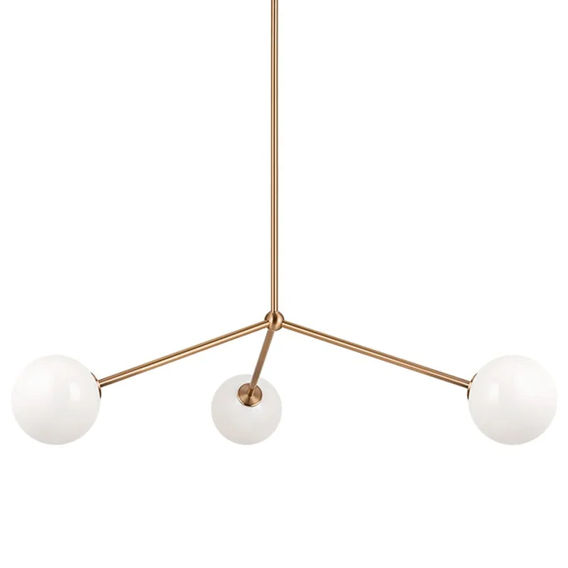 Chandeliers with Metal Frames in Silver FinishNovo 3 Light Round Chandelier