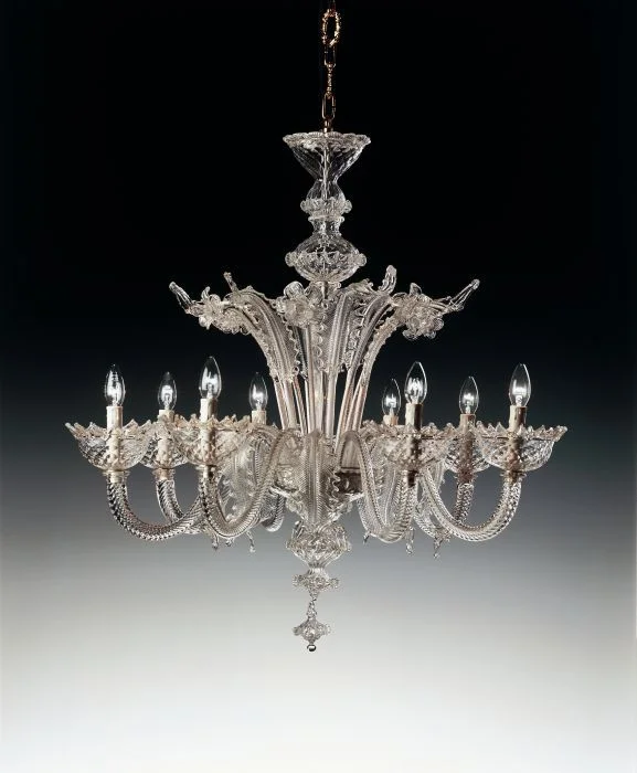Oversized Chandeliers as a Statement Piece in Living RoomsOrnate Clear Murano Glass Chandelier In 6 Sizes Oversized Chandeliers as a Statement Piece in Living RoomsOrnate Clear Murano Glass Chandelier In 6 Sizes