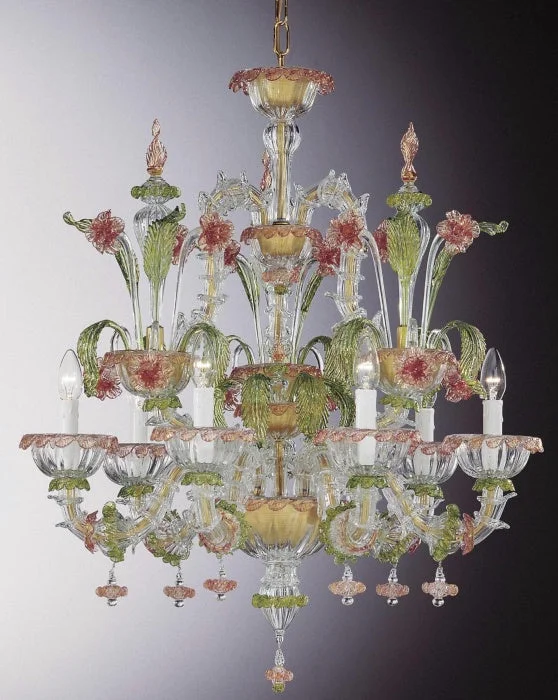 Modern Crystal Chandeliers for Contemporary HomesOrnate Floral Murano Glass Chandelier