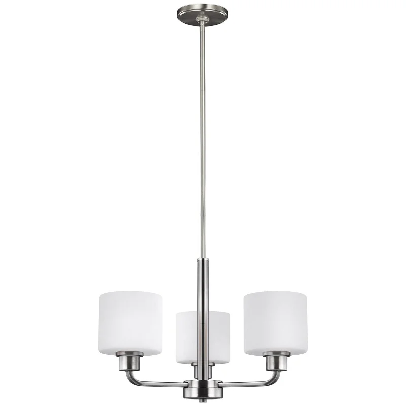 Chandeliers with Pendant Lights for a Stylish LookSea Gull Lighting Canfield 3-Light Chandelier