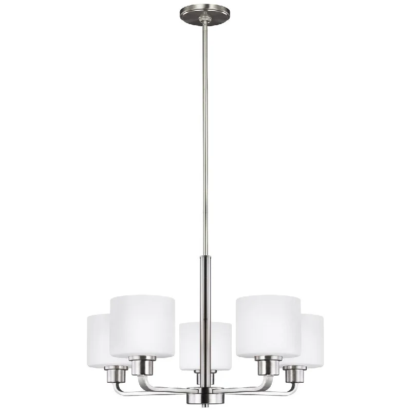 Small Chandeliers for Compact RoomsSea Gull Lighting Canfield 5-Light Chandelier