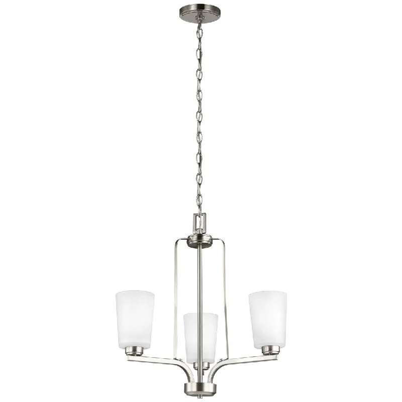Small Chandeliers for Compact RoomsSea Gull Lighting Franport 3-Light Chandelier