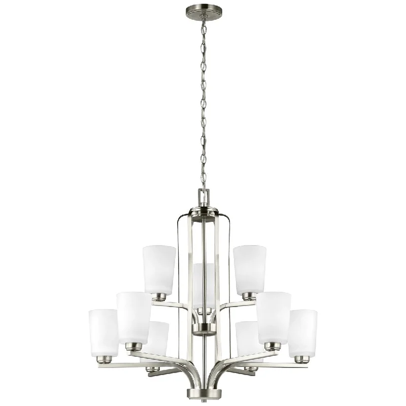 Chandeliers with Clear Crystal for a Sparkling EffectSea Gull Lighting Franport 9-Light Chandelier Chandeliers with Clear Crystal for a Sparkling EffectSea Gull Lighting Franport 9-Light Chandelier