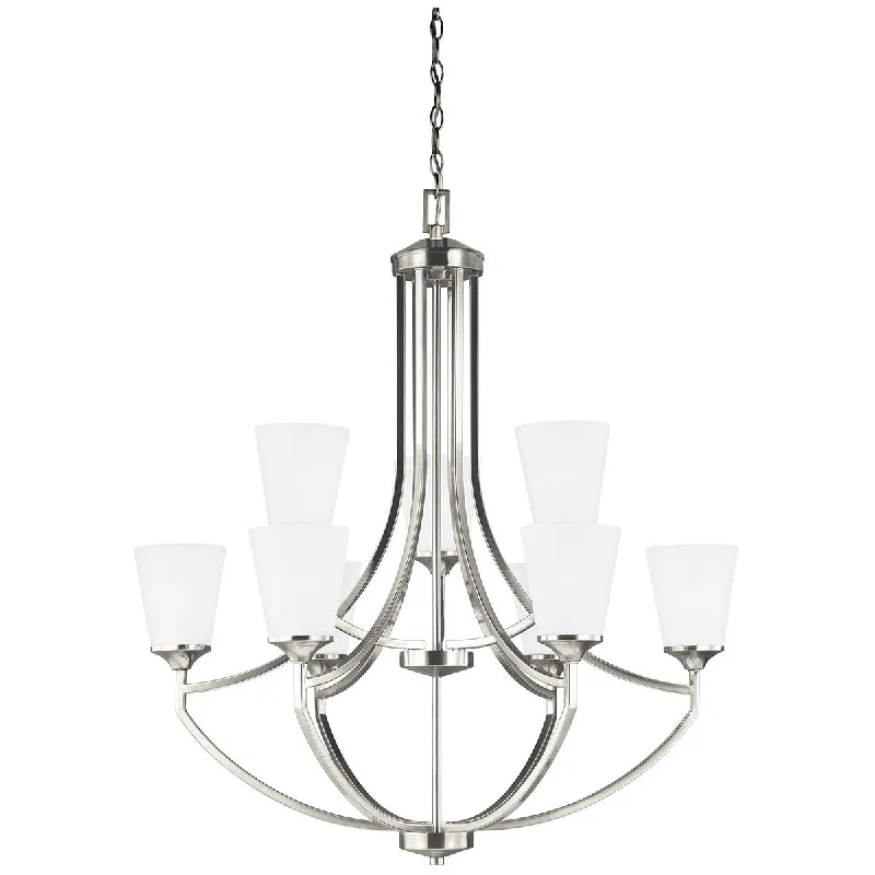 Chandeliers with Colored Glass for a Splash of ColorSea Gull Lighting Hanford 9-Light Chandelier Chandeliers with Colored Glass for a Splash of ColorSea Gull Lighting Hanford 9-Light Chandelier