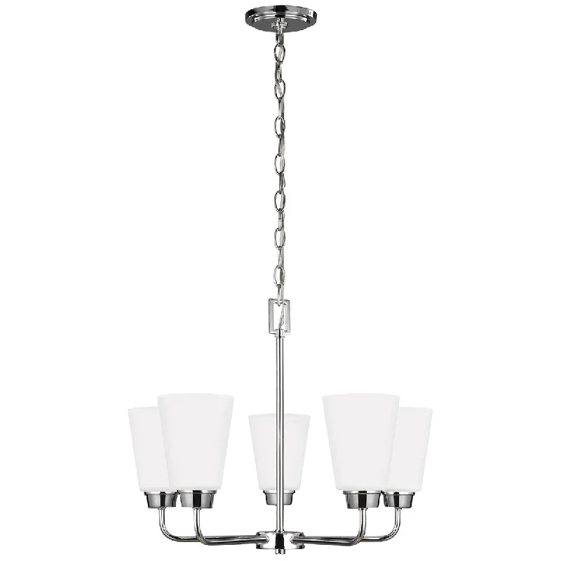 Minimalist Chandeliers for Sleek and Simple InteriorsSea Gull Lighting Kerrville Chrome 5-Light Chandelier Minimalist Chandeliers for Sleek and Simple InteriorsSea Gull Lighting Kerrville Chrome 5-Light Chandelier