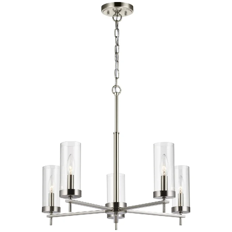 Small Chandeliers for Compact RoomsSea Gull Lighting Zire 5-Light Chandelier
