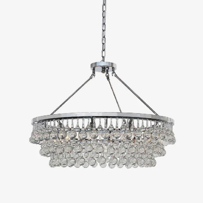 French Country Chandeliers with a Romantic AuraUnique Tiered Crystal Chandelier