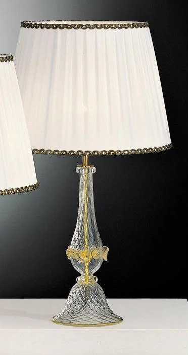 Chandeliers for Living Rooms to Create a Focal PointVenetian Handcrafted Crystal Clear Glass Lamp Base