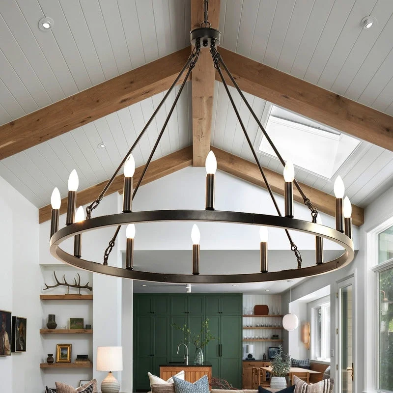 Oversized Chandeliers as a Statement Piece in Living RoomsWagon Wheel Chandelier Black 12-Light, Candle Style Outdoor Porch Light Fixtures Oversized Chandeliers as a Statement Piece in Living RoomsWagon Wheel Chandelier Black 12-Light, Candle Style Outdoor Porch Light Fixtures