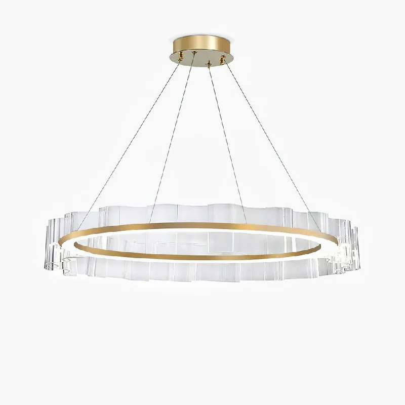 Chandeliers with Colored Glass for a Splash of ColorWater Wave Glass Chandelier
