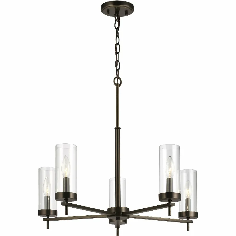 Art Deco Chandeliers for a Retro - Glam LookZire Five Light Chandelier