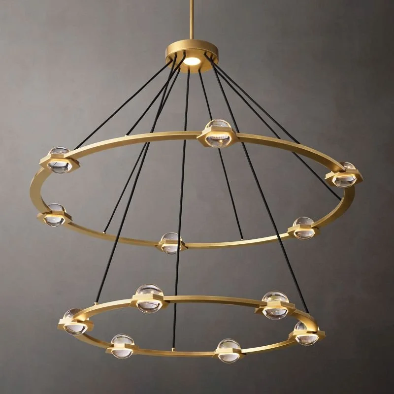 Chandeliers for Dining Rooms to Set the Mood for MealsZohar 2-Tier Round Chandelier - Open Box (New)