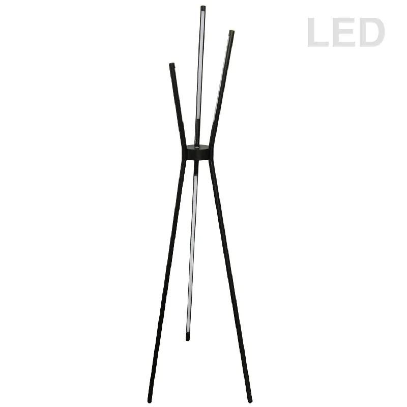 Metal Floor Lamp with a Matte Black Finish for a Sleek Look30W LED Floor Lamp, BK