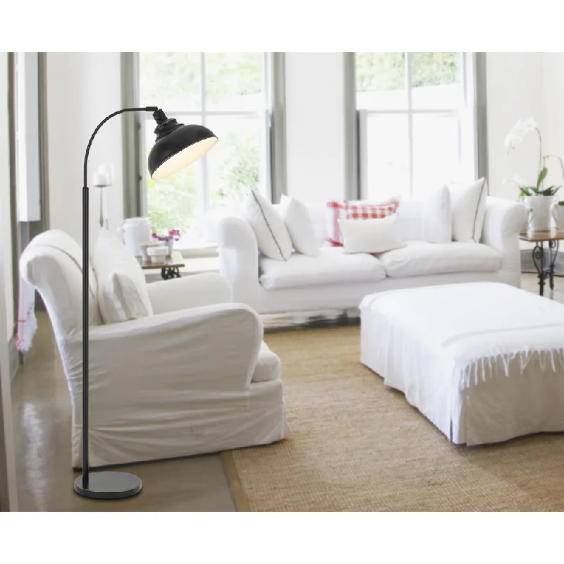 Rustic Farmhouse Style Floor Lamp for Cozy Bedrooms60W Dijon Adjustable Metal Floor Lamp With Weight Base & On Off Socket Switch, Dark Bronze By Cal Lighting Rustic Farmhouse Style Floor Lamp for Cozy Bedrooms60W Dijon Adjustable Metal Floor Lamp With Weight Base & On Off Socket Switch, Dark Bronze By Cal Lighting