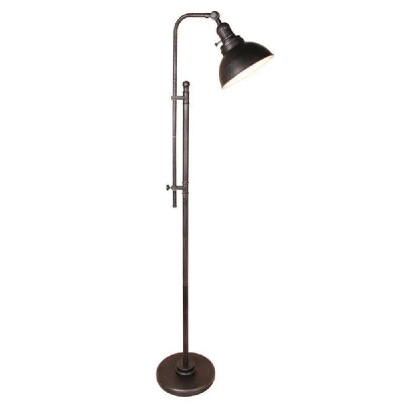 Industrial Style Floor Lamp with Exposed Bulbs for Loft Apartments65-inch Tall Floor Lamp Task Light in Distressed Metal Finish - One size Industrial Style Floor Lamp with Exposed Bulbs for Loft Apartments65-inch Tall Floor Lamp Task Light in Distressed Metal Finish - One size