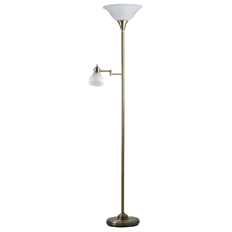 USB Charging Port Floor Lamp for Convenient Device ChargingAdesso Aaron Swing Arm Torchiere Floor Lamp with Reading Light USB Charging Port Floor Lamp for Convenient Device ChargingAdesso Aaron Swing Arm Torchiere Floor Lamp with Reading Light