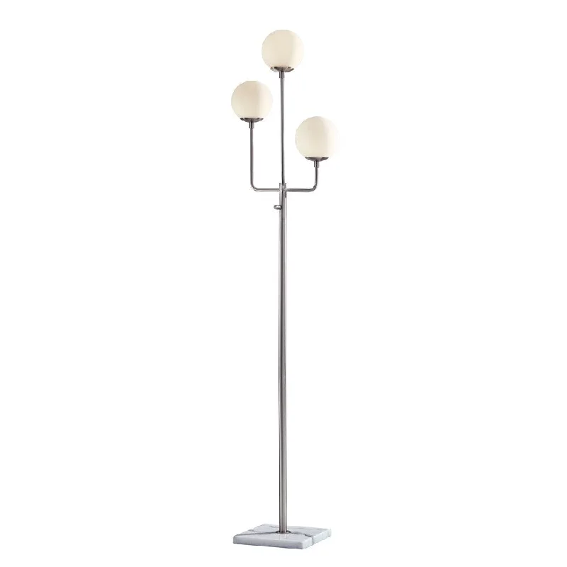 Fabric Floor Lamp with a Linen Shade for a Relaxed AestheticAdesso Asbury 3 Light Brushed Steel LED Floor Lamp Fabric Floor Lamp with a Linen Shade for a Relaxed AestheticAdesso Asbury 3 Light Brushed Steel LED Floor Lamp