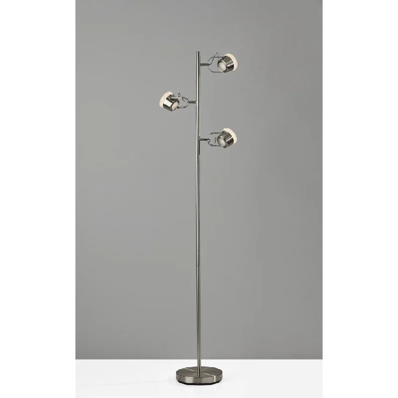 Adjustable Height Floor Lamp for Versatile Lighting NeedsAdesso Brushed Steel Nitro LED Tree Lamp Adjustable Height Floor Lamp for Versatile Lighting NeedsAdesso Brushed Steel Nitro LED Tree Lamp