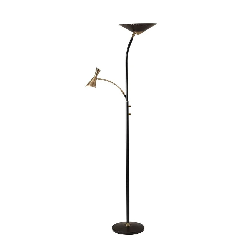 Victorian Style Floor Lamp for Traditional and Elegant InteriorsAdesso Zelda LED Combo Torchiere