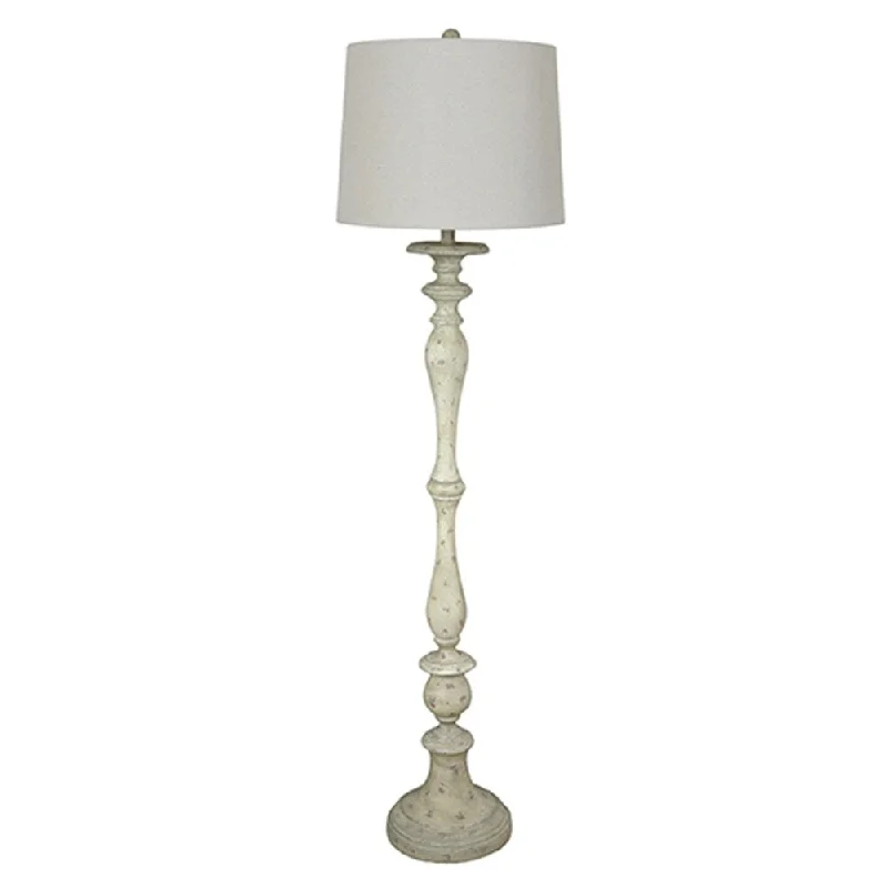 Wood Floor Lamp with Natural Grain for a Warm and Organic FeelAntique White 60-inch Floor Lamp - N/A Wood Floor Lamp with Natural Grain for a Warm and Organic FeelAntique White 60-inch Floor Lamp - N/A