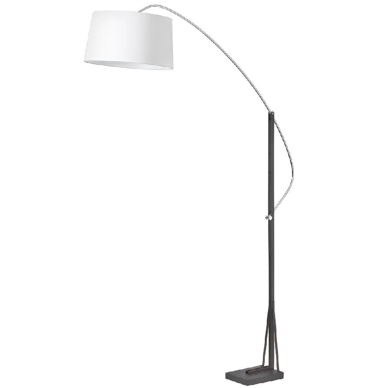 Victorian Style Floor Lamp for Traditional and Elegant InteriorsArc Floor Lamp w/WH Linen Shade Victorian Style Floor Lamp for Traditional and Elegant InteriorsArc Floor Lamp w/WH Linen Shade