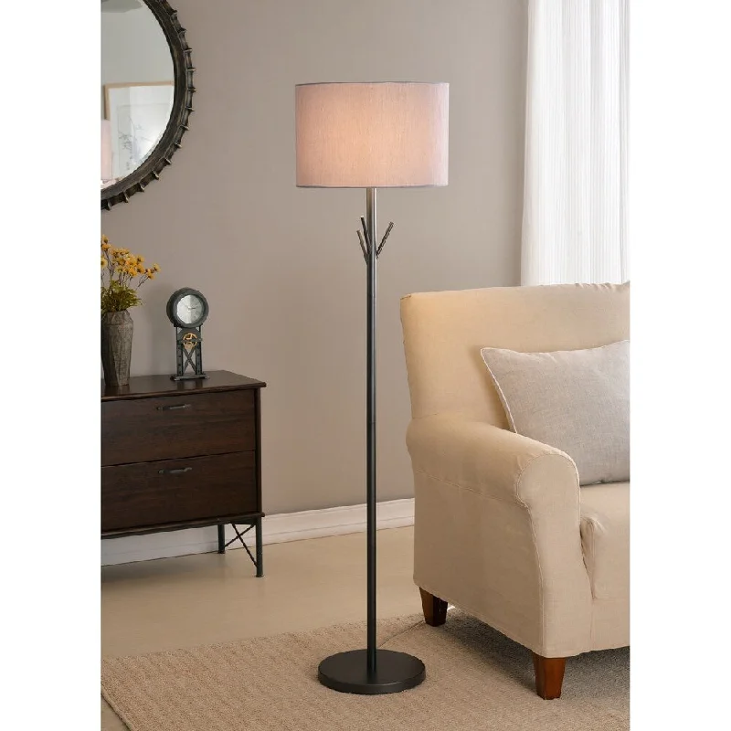 Wood Floor Lamp with Natural Grain for a Warm and Organic FeelBloom 61-inch Graphite Floor Lamp Wood Floor Lamp with Natural Grain for a Warm and Organic FeelBloom 61-inch Graphite Floor Lamp