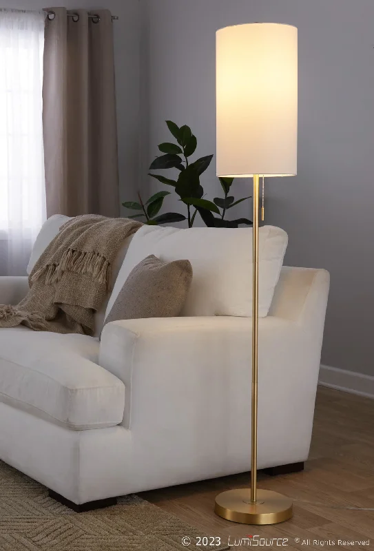 Fabric Floor Lamp with a Linen Shade for a Relaxed AestheticBounty 62" Metal Floor Lamp By LumiSource - GFS62-BNTY AUW Fabric Floor Lamp with a Linen Shade for a Relaxed AestheticBounty 62" Metal Floor Lamp By LumiSource - GFS62-BNTY AUW