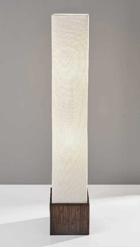 Dimmable Floor Lamp for Adjustable Lighting AmbianceBrown Reed Floor Lamp with Elongated Rectangular Linen Shade By Homeroots Dimmable Floor Lamp for Adjustable Lighting AmbianceBrown Reed Floor Lamp with Elongated Rectangular Linen Shade By Homeroots