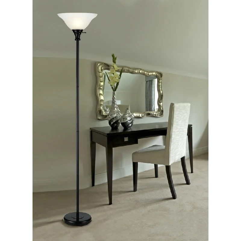 Victorian Style Floor Lamp for Traditional and Elegant InteriorsCal Lighting BO-213-BK 150W 3 Way Torchiere