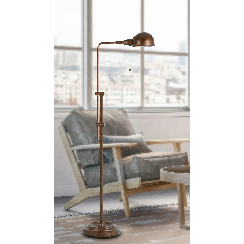 Wood Floor Lamp with Natural Grain for a Warm and Organic FeelCal Lighting BO-2441FL-ORB 60W Croby Pharmacy Floor Lamp Wood Floor Lamp with Natural Grain for a Warm and Organic FeelCal Lighting BO-2441FL-ORB 60W Croby Pharmacy Floor Lamp