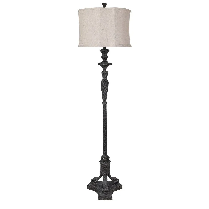 Dimmable Floor Lamp for Adjustable Lighting AmbianceCastilian Antique Black 65-inch Floor Lamp - N/A Dimmable Floor Lamp for Adjustable Lighting AmbianceCastilian Antique Black 65-inch Floor Lamp - N/A