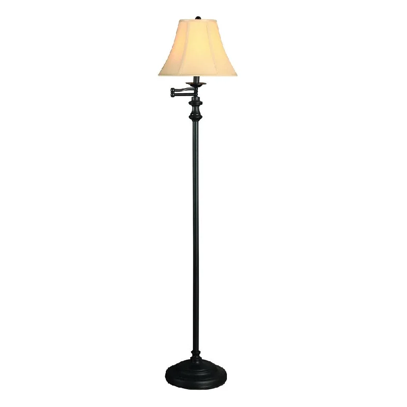 Adjustable Height Floor Lamp for Versatile Lighting NeedsCatalina 61.5-inch Oil-rubbed Bronze Metal Swing Arm Floor Lamp with Faux Silk Bell Shade Adjustable Height Floor Lamp for Versatile Lighting NeedsCatalina 61.5-inch Oil-rubbed Bronze Metal Swing Arm Floor Lamp with Faux Silk Bell Shade