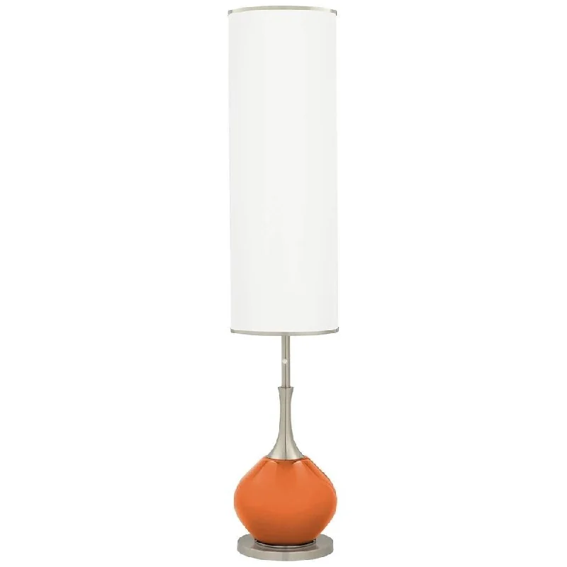 Fabric Floor Lamp with a Linen Shade for a Relaxed AestheticCelosia Orange Jule Modern Floor Lamp - 12" x 60" Fabric Floor Lamp with a Linen Shade for a Relaxed AestheticCelosia Orange Jule Modern Floor Lamp - 12" x 60"