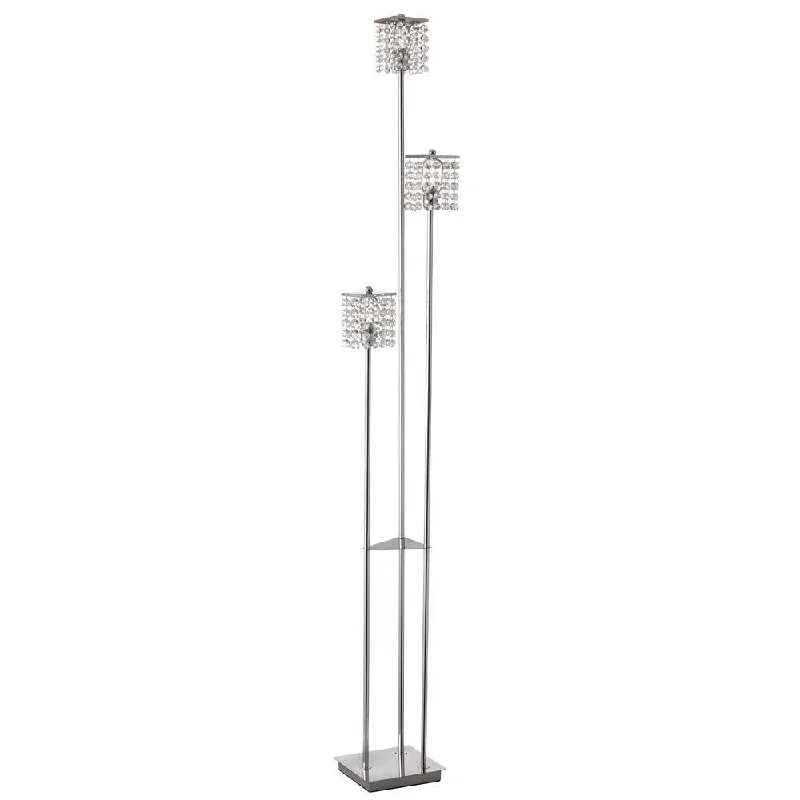 Modern Minimalist Floor Lamp for Contemporary Living RoomsDainolite Staro Crystal and Polished Chrome 3-light Floor Lamp Modern Minimalist Floor Lamp for Contemporary Living RoomsDainolite Staro Crystal and Polished Chrome 3-light Floor Lamp