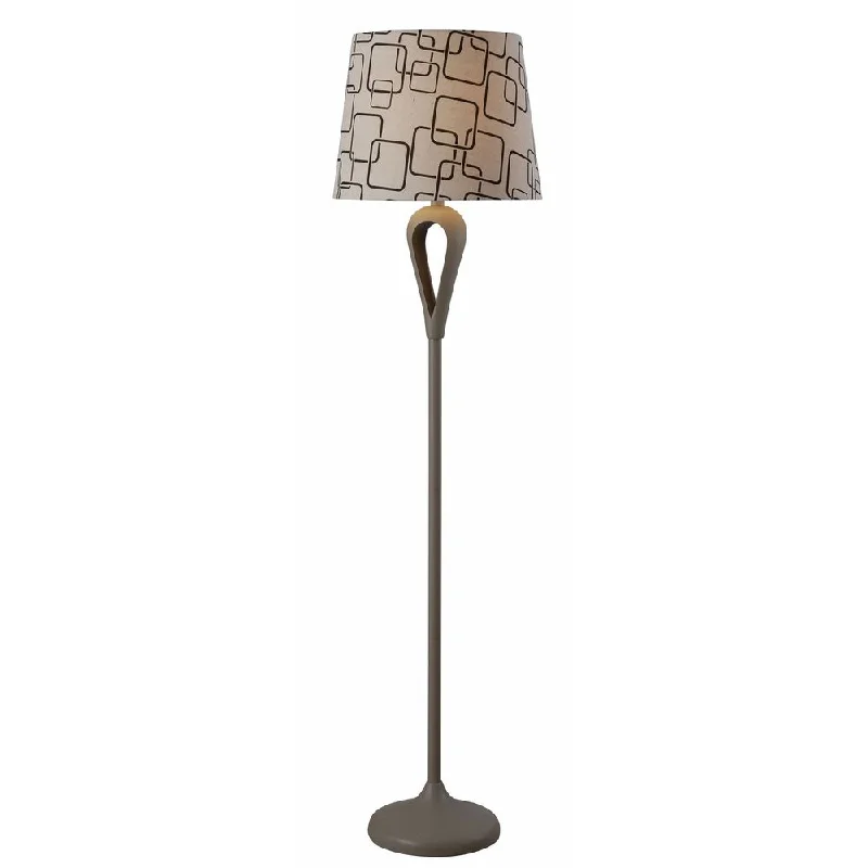 Modern Minimalist Floor Lamp for Contemporary Living RoomsDesign Craft Needle Grey 59-inch Floor Lamp