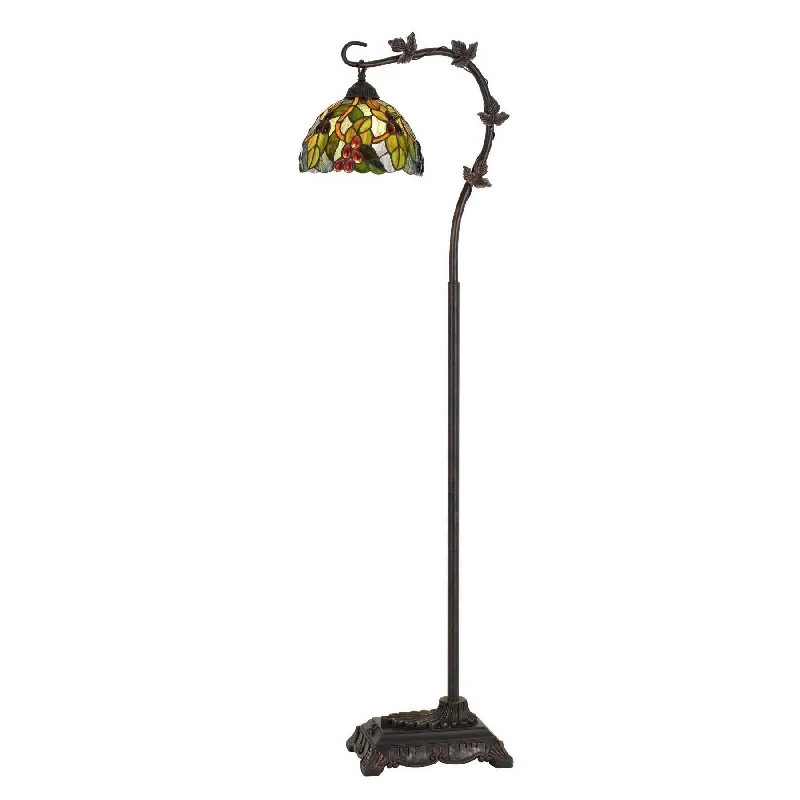Smart Floor Lamp with Voice Control and Bluetooth ConnectivityDownbridge Metal Tiffany Floor Lamp With Leaf Accents, Multicolor By Benzara Smart Floor Lamp with Voice Control and Bluetooth ConnectivityDownbridge Metal Tiffany Floor Lamp With Leaf Accents, Multicolor By Benzara