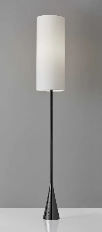 Wood Floor Lamp with Natural Grain for a Warm and Organic FeelDramatic Floor Lamp Bell Shaped Base in Black Nickel Finish Metal By Homeroots Wood Floor Lamp with Natural Grain for a Warm and Organic FeelDramatic Floor Lamp Bell Shaped Base in Black Nickel Finish Metal By Homeroots