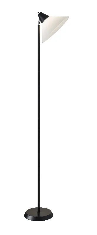 Marble Base Floor Lamp for a Touch of LuxuryElemental Black Metal Torchiere with White Cone Shade By Homeroots Marble Base Floor Lamp for a Touch of LuxuryElemental Black Metal Torchiere with White Cone Shade By Homeroots