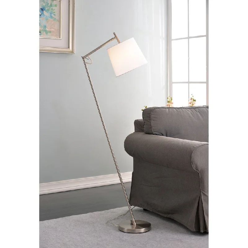 Industrial Style Floor Lamp with Exposed Bulbs for Loft ApartmentsEmber 60-inch Brushed Steel Arched Floor Lamp Industrial Style Floor Lamp with Exposed Bulbs for Loft ApartmentsEmber 60-inch Brushed Steel Arched Floor Lamp